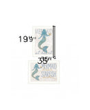 Set Of Two Two Mermaids 2 White Framed Print Wall Art - Homeroots - Flyclothing LLC