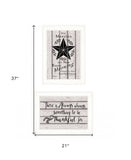 Set Of Two His Mercies and Thankful 1 White Framed Print Wall Art - Homeroots - Flyclothing LLC