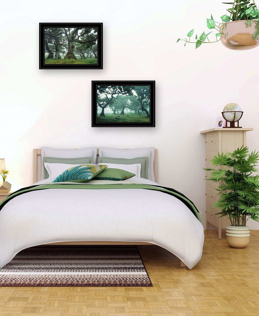 Set Of Two Enchanted Forest 3 Black Framed Print Wall Art - Homeroots - Flyclothing LLC