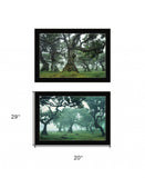 Set Of Two Enchanted Forest 4 Black Framed Print Wall Art - Homeroots - Flyclothing LLC