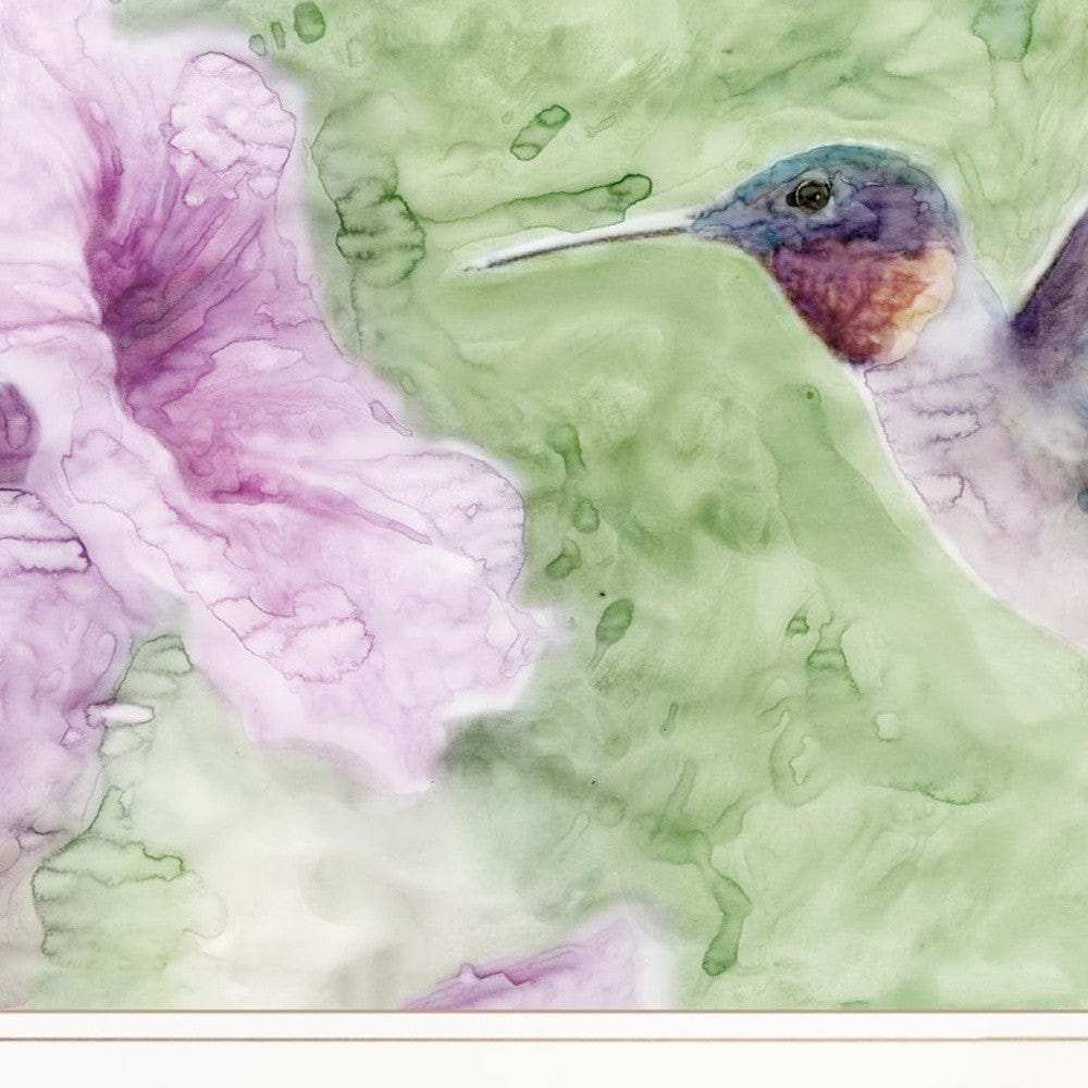 Set Of Two Humming Bird 1 and 2 White Framed Print Wall Art - Homeroots - Flyclothing LLC