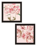 Set Of Two The Peonies 1 Black Framed Print Wall Art - Homeroots - Flyclothing LLC