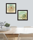 Set Of Two The Sea I and Sea II 1 Black Framed Print Wall Art - Homeroots - Flyclothing LLC