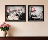 Set Of Two The Salon Black Framed Print Wall Art - Homeroots - Flyclothing LLC