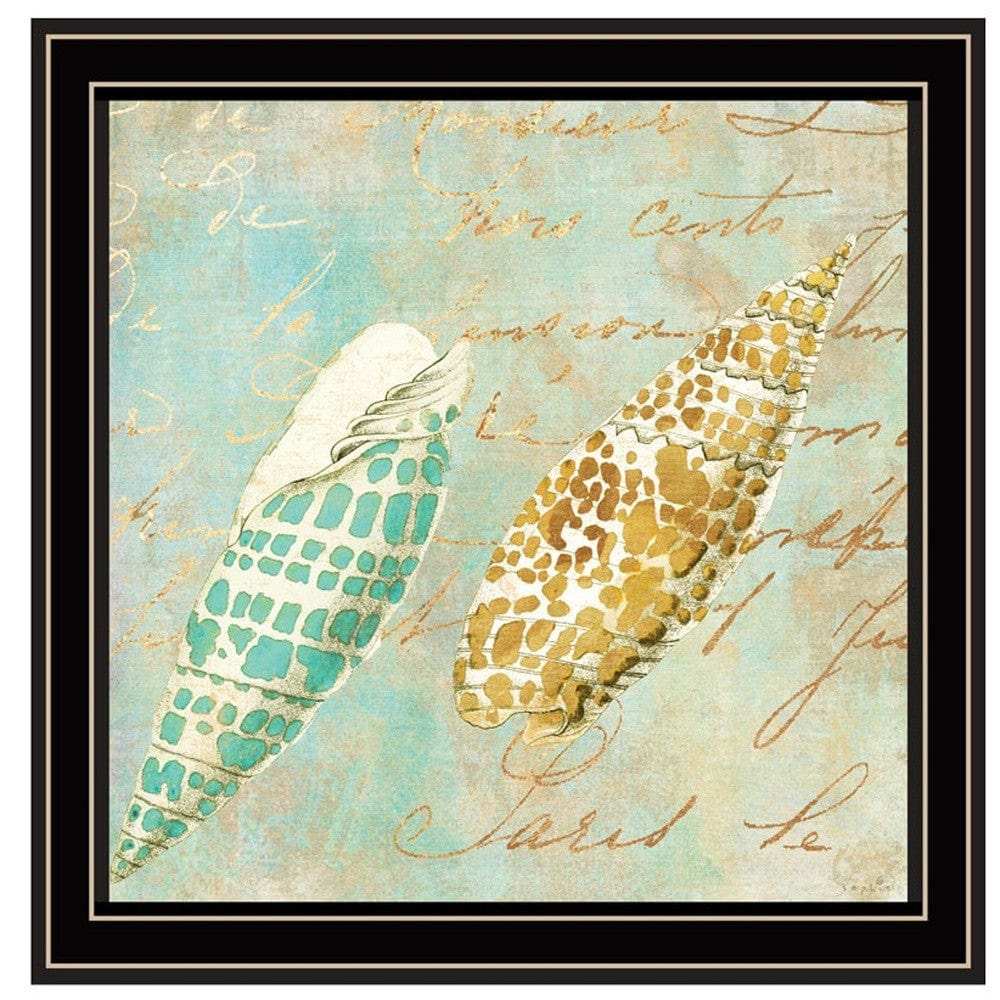 Set Of Four Ocean 1 Black Framed Print Wall Art - Homeroots - Flyclothing LLC