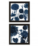 Set Of Two Sunflower Blues 1 Black Framed Print Wall Art - Homeroots - Flyclothing LLC
