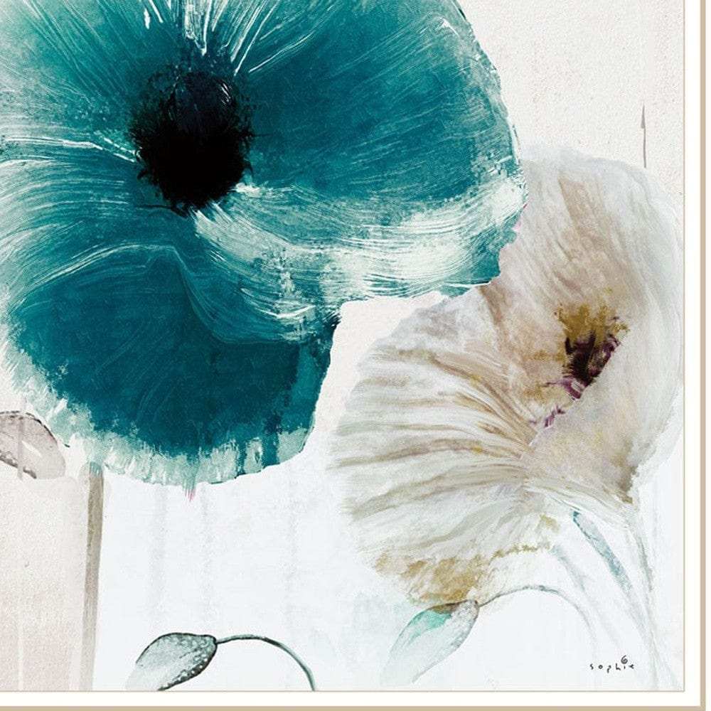 Set Of Two Poppy 2 White Framed Print Wall Art - Homeroots - Flyclothing LLC