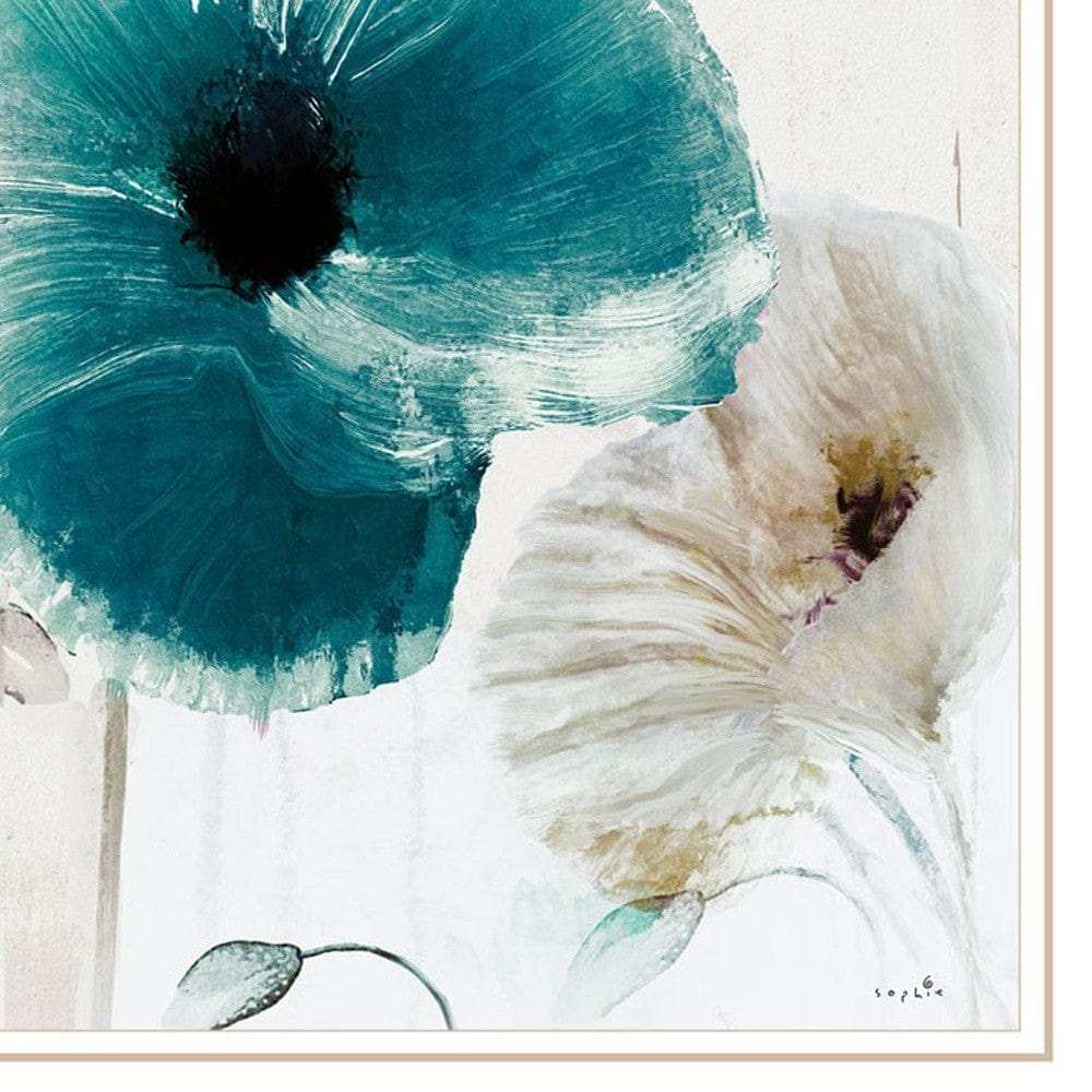 Set Of Two Poppy 2 White Framed Print Wall Art - Homeroots - Flyclothing LLC