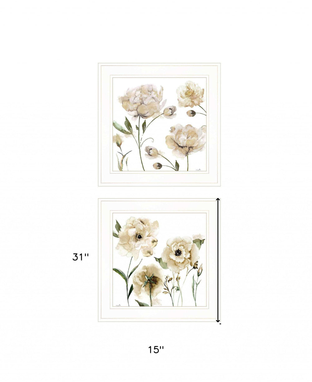 Set Of Two Brittany I and Sea II 1 White Framed Print Wall Art - Homeroots - Flyclothing LLC
