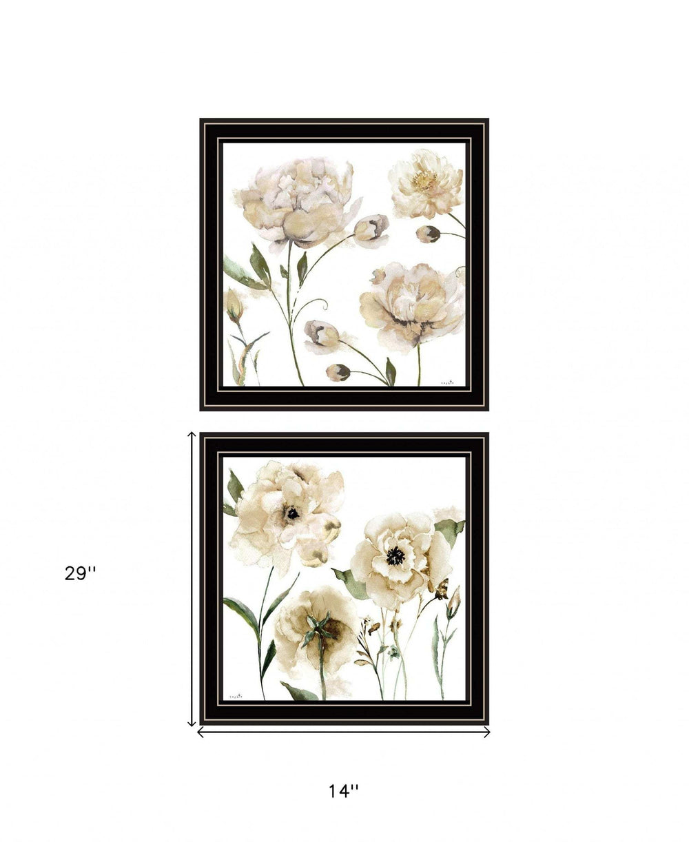 Set Of Two Brittany I and Sea II 2 Black Framed Print Wall Art - Homeroots - Flyclothing LLC