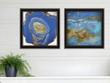 Set Of Two Perisse Cobalt 1 Black Framed Print Wall Art - Homeroots - Flyclothing LLC