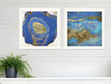 Set Of Two Perisse Cobalt 2 White Framed Print Wall Art - Homeroots - Flyclothing LLC