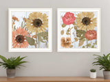 Set Of Two Earth to Petals 2 White Framed Print Wall Art - Homeroots - Flyclothing LLC
