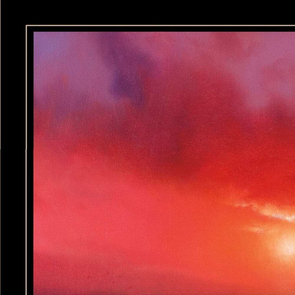 Set Of Two Sunset Black Framed Print Wall Art - Homeroots - Flyclothing LLC