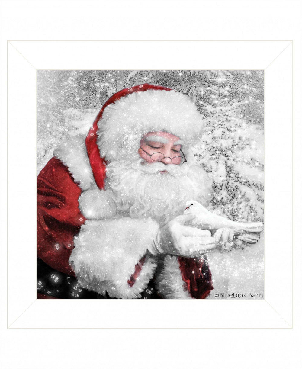 Santas Little Friends 2 White Framed Print Wall Art - Homeroots - Flyclothing LLC