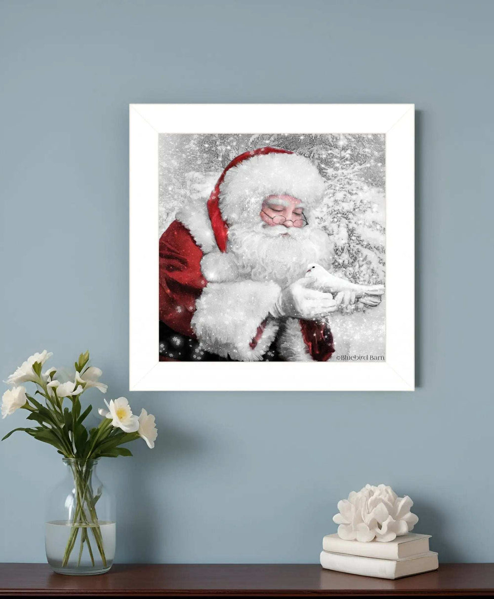 Santas Little Friends 2 White Framed Print Wall Art - Homeroots - Flyclothing LLC