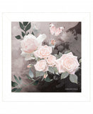 Noir Roses 1 White Framed Print Wall Art - Homeroots - Flyclothing LLC