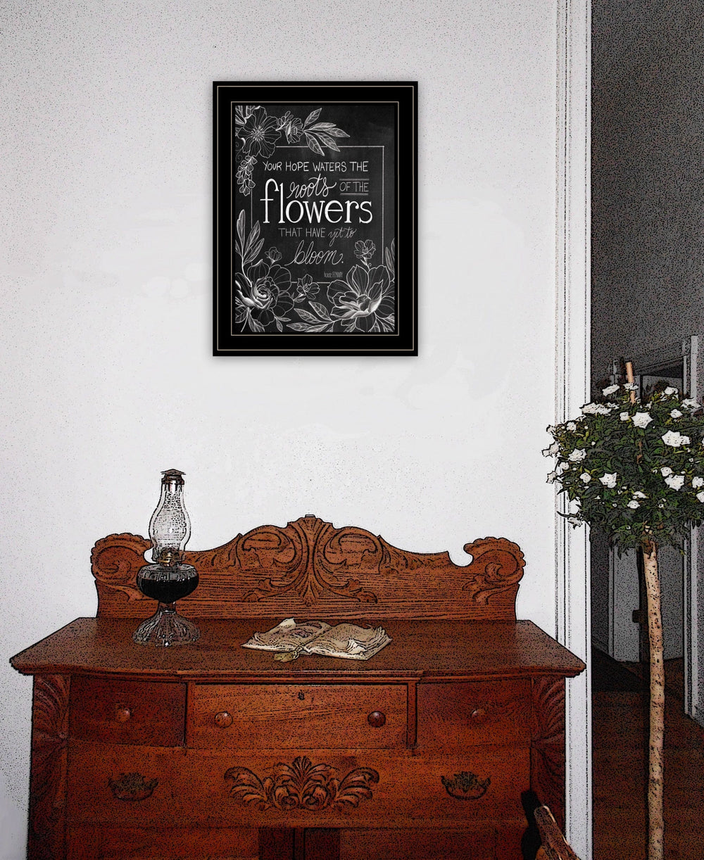 Yet to Bloom 1 Black Framed Print Wall Art - Homeroots - Flyclothing LLC