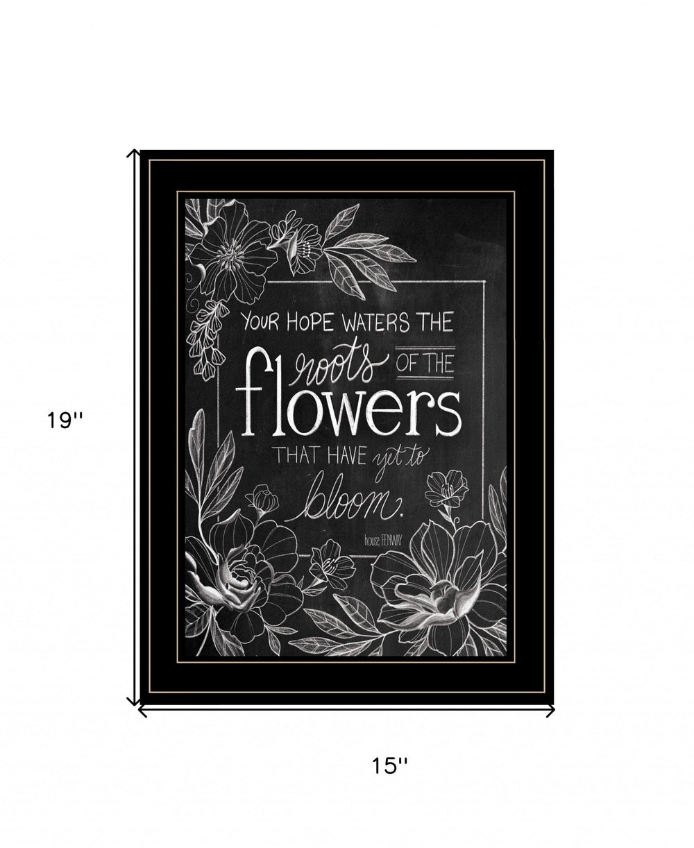Yet to Bloom 1 Black Framed Print Wall Art - Homeroots - Flyclothing LLC