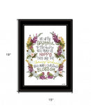 Charming Garden 1 Black Framed Print Wall Art - Homeroots - Flyclothing LLC
