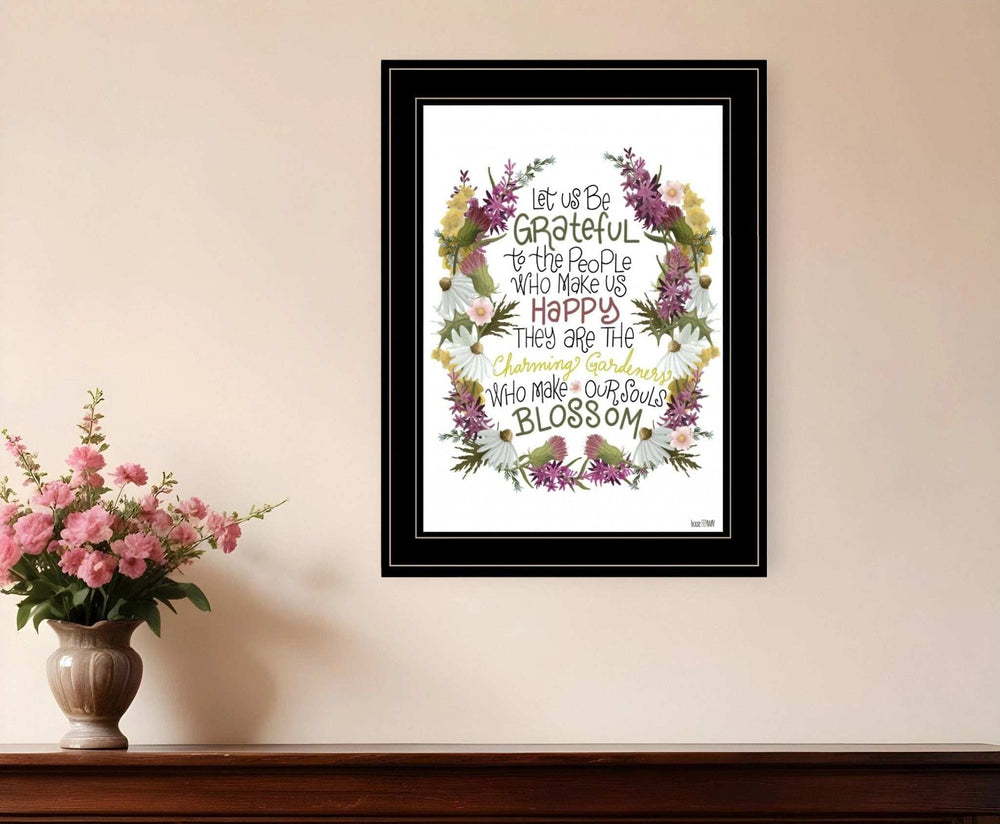 Charming Garden 1 Black Framed Print Wall Art - Homeroots - Flyclothing LLC