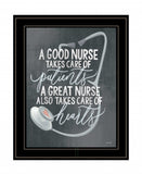 A Nurses Heart 2 Black Framed Print Wall Art - Homeroots - Flyclothing LLC