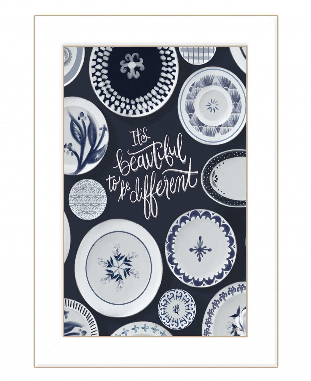 Its Beautiful to Be Different 1 White Framed Print Wall Art - Homeroots - Flyclothing LLC