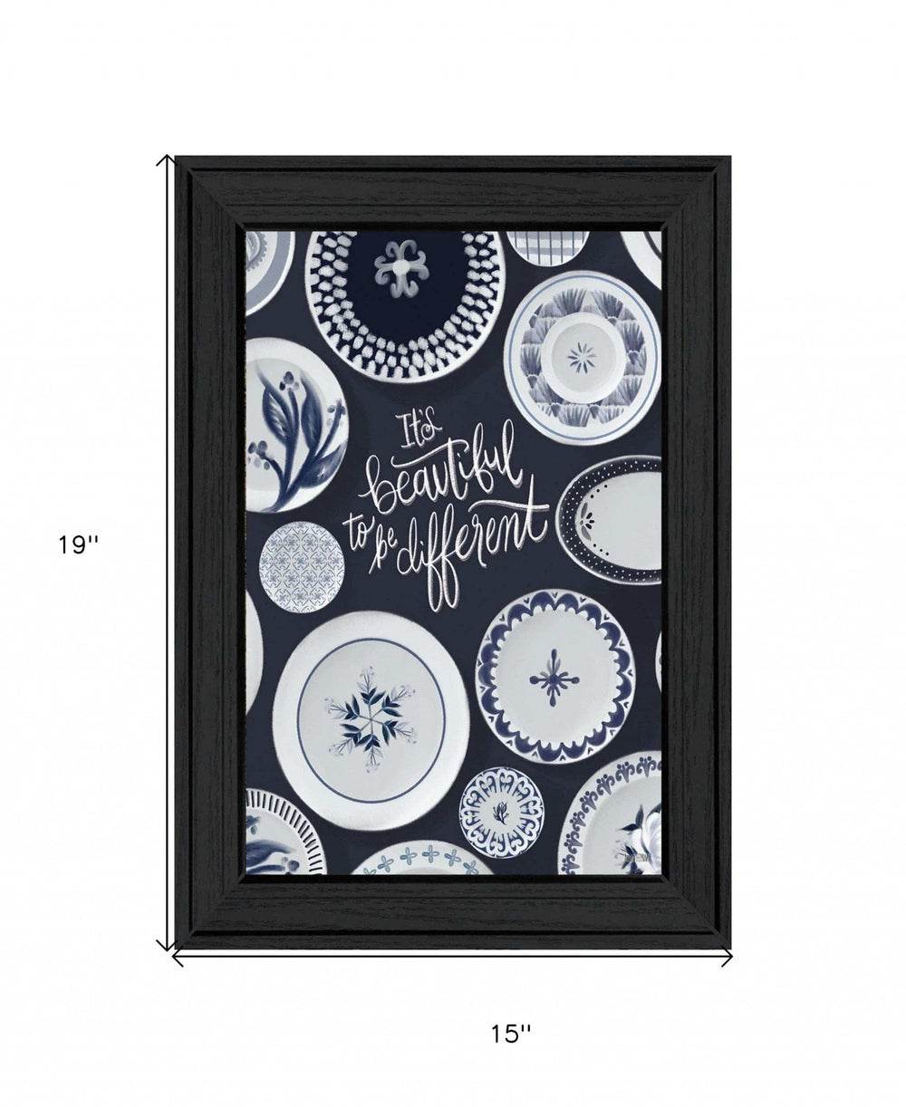 Its Beautiful to Be Different 2 Black Framed Print Wall Art - Homeroots - Flyclothing LLC