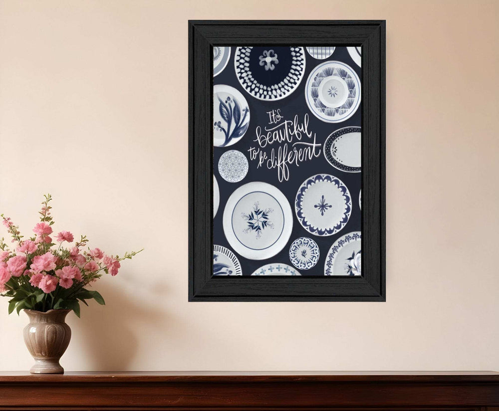 Its Beautiful to Be Different 2 Black Framed Print Wall Art - Homeroots - Flyclothing LLC