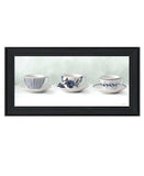 Cups and Saucers 2 Black Framed Print Wall Art - Homeroots - Flyclothing LLC