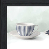 Cups and Saucers 2 Black Framed Print Wall Art - Homeroots - Flyclothing LLC