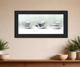 Cups and Saucers 2 Black Framed Print Wall Art - Homeroots - Flyclothing LLC