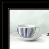 Cups and Saucers 3 Black Framed Print Wall Art - Homeroots - Flyclothing LLC