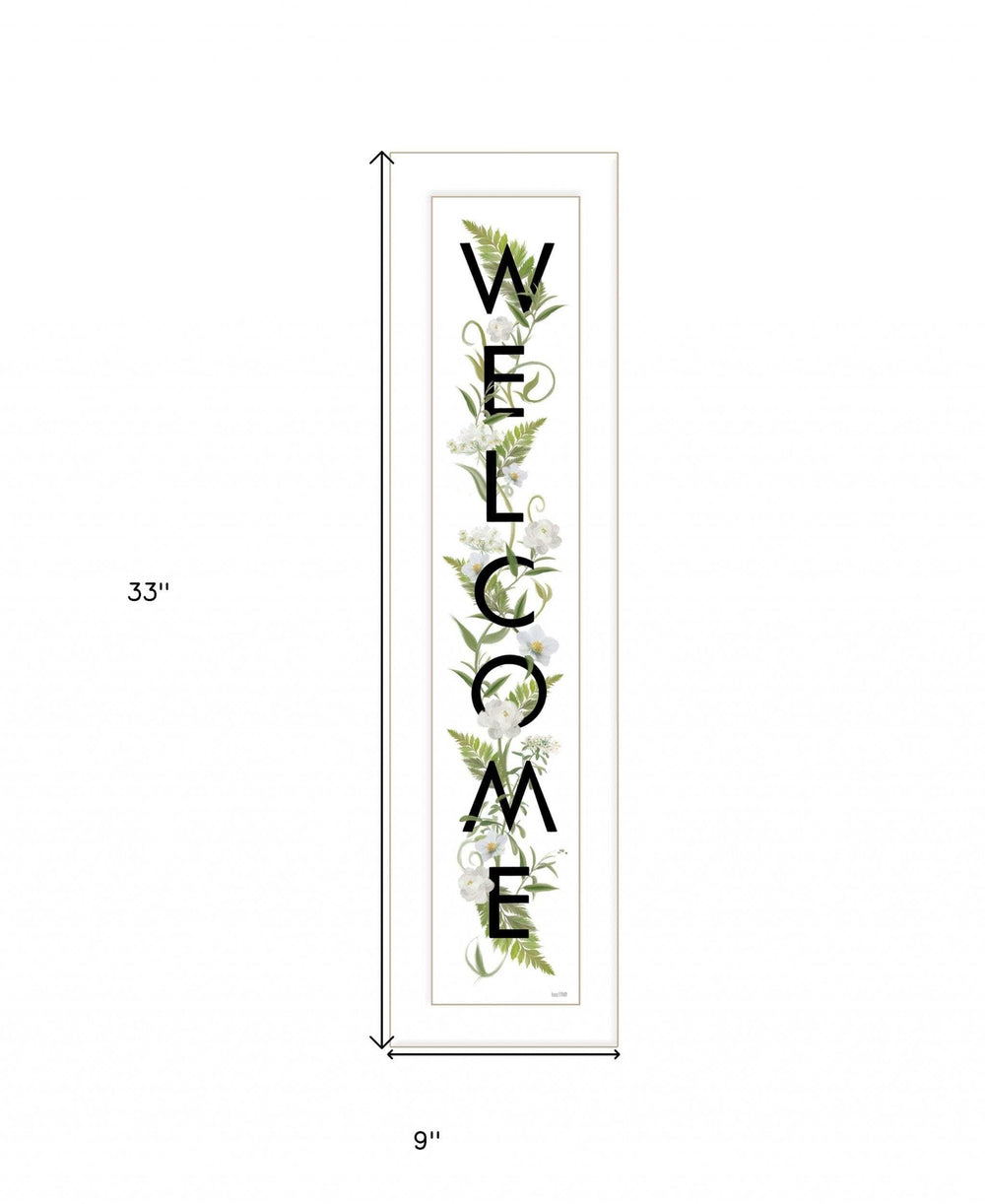 Welcome Sign II 1 White Framed Print Wall Art - Homeroots - Flyclothing LLC