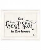 The Best Seat in the House 1 White Framed Print Bathroom Wall Art - Homeroots - Flyclothing LLC