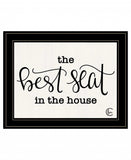 The Best Seat in the House 2 Black Framed Print Bathroom Wall Art - Homeroots - Flyclothing LLC