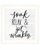 Lets Get Wrinkly 1 White Framed Print Bathroom Wall Art - Homeroots - Flyclothing LLC