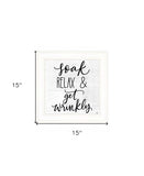 Lets Get Wrinkly 1 White Framed Print Bathroom Wall Art - Homeroots - Flyclothing LLC