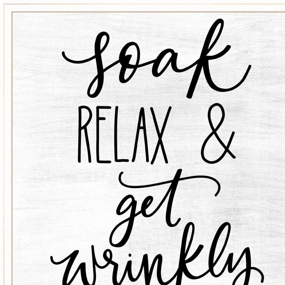 Lets Get Wrinkly 1 White Framed Print Bathroom Wall Art - Homeroots - Flyclothing LLC