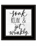 Lets Get Wrinkly 2 Black Framed Print Bathroom Wall Art - Homeroots - Flyclothing LLC