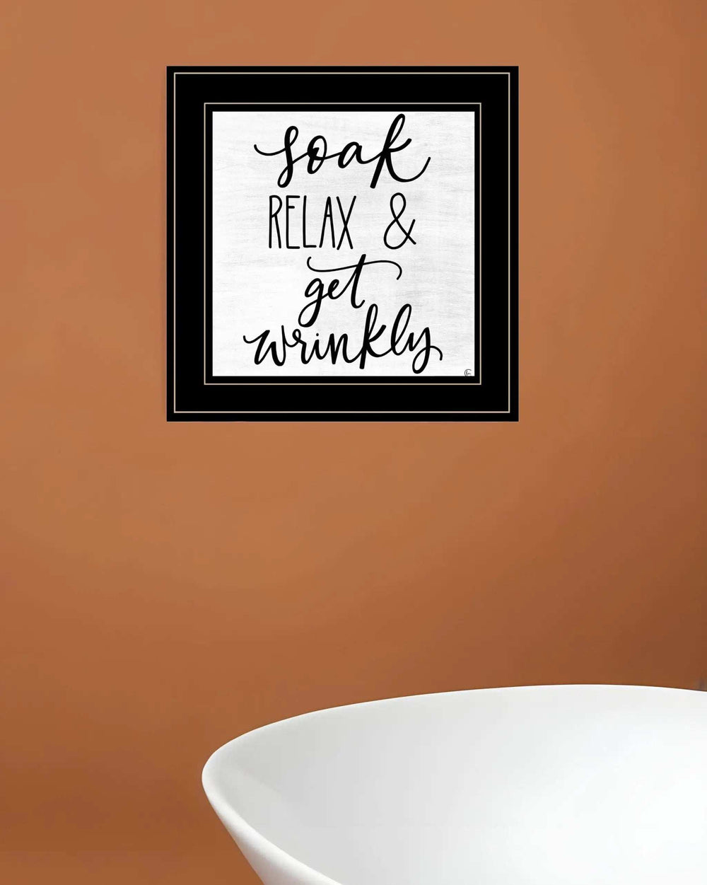 Lets Get Wrinkly 2 Black Framed Print Bathroom Wall Art - Homeroots - Flyclothing LLC