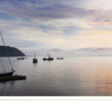 BAR HARBOR SILHOUETTES 1 White Framed Print Wall Art - Homeroots - Flyclothing LLC