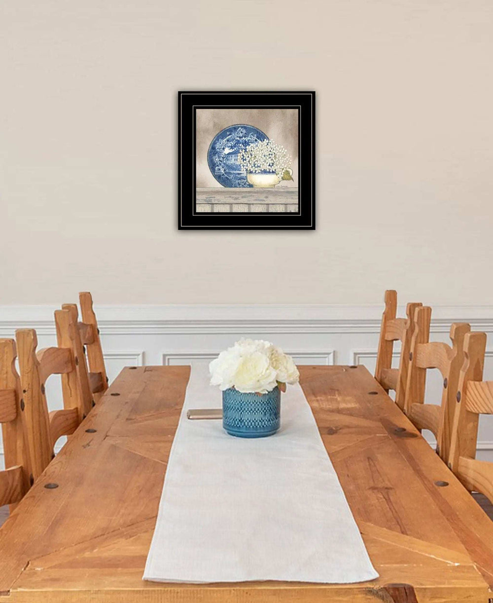 Farmhouse Blues I 2 Black Framed Print Wall Art - Homeroots - Flyclothing LLC