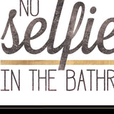 No Selfies in the Bathroom 6 Black Framed Print Bathroom Wall Art - Homeroots - Flyclothing LLC