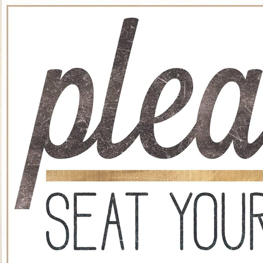 Please Seat Yourself 2 White Framed Print Wall Art - Homeroots - Flyclothing LLC
