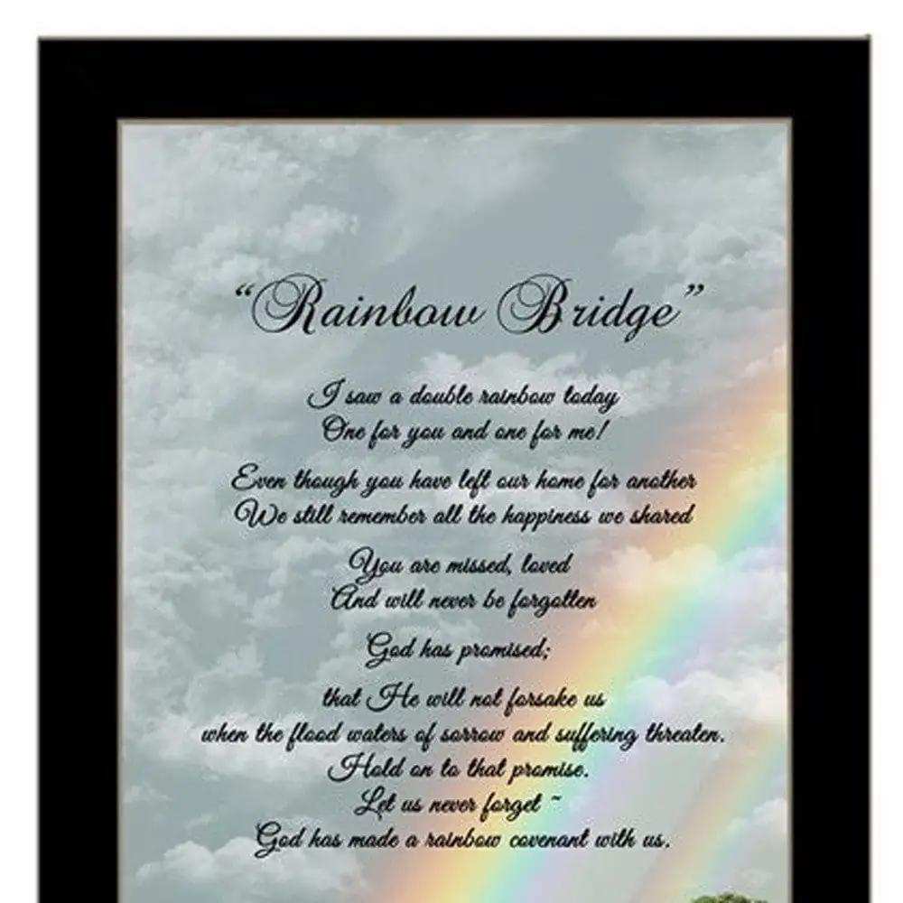 Rainbow Bridge Black Framed Print Wall Art - Homeroots - Flyclothing LLC