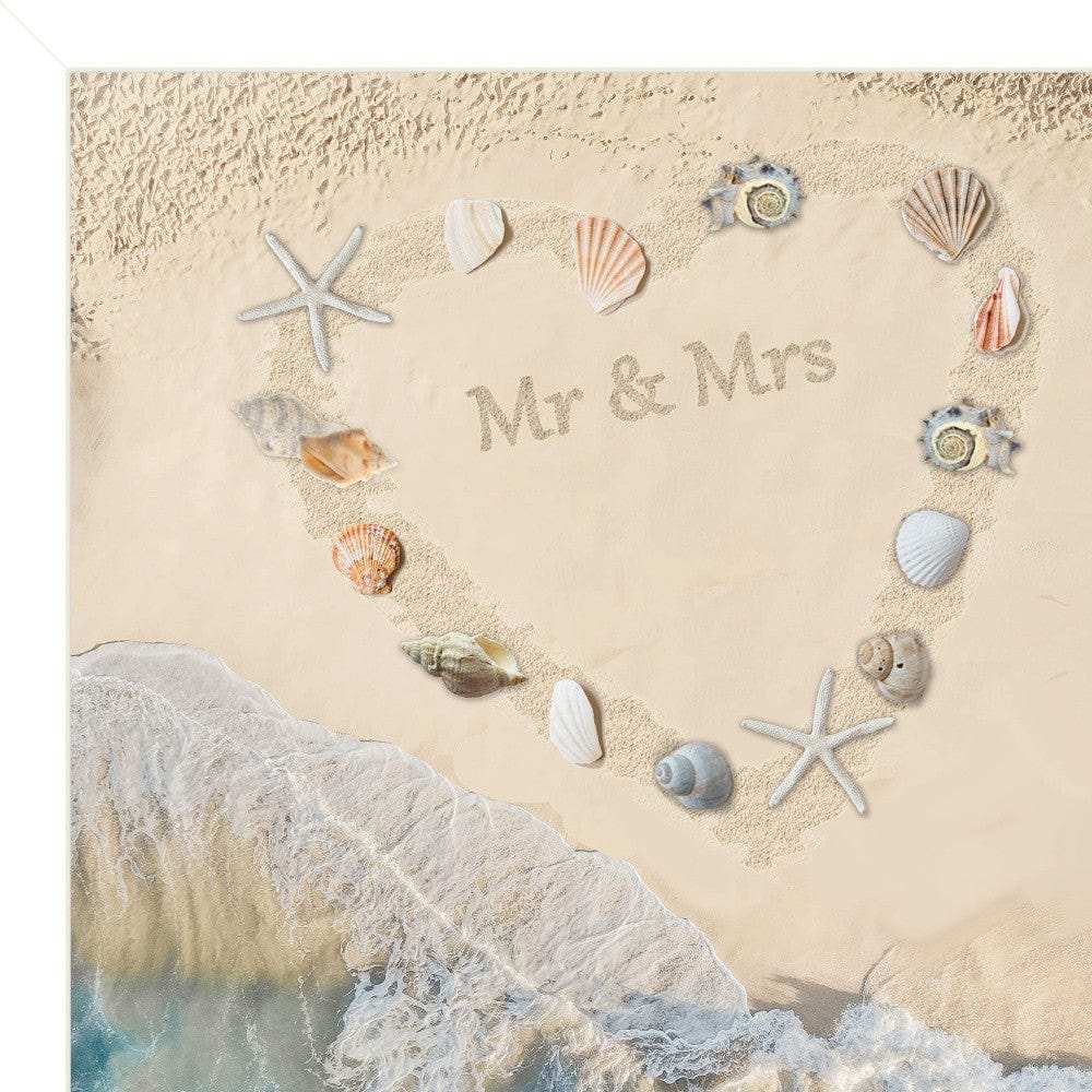 Marriage is a Beach 2 White Framed Print Wall Art - Homeroots - Flyclothing LLC