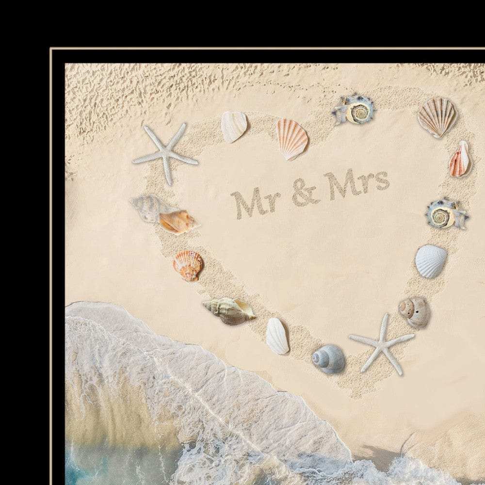 Marriage is a Beach 3 Black Framed Print Wall Art - Homeroots - Flyclothing LLC