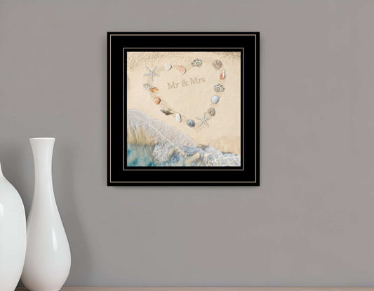 Marriage is a Beach 3 Black Framed Print Wall Art - Homeroots - Flyclothing LLC