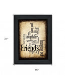 Friends 1 Black Framed Print Wall Art - Homeroots - Flyclothing LLC
